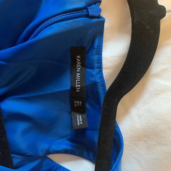 KAREN MILLEN bright blue midi dress - Picture 2 of 4